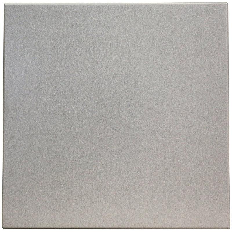 Plateau carré de table extérieur Werzalit 70x70cm décor alu_1