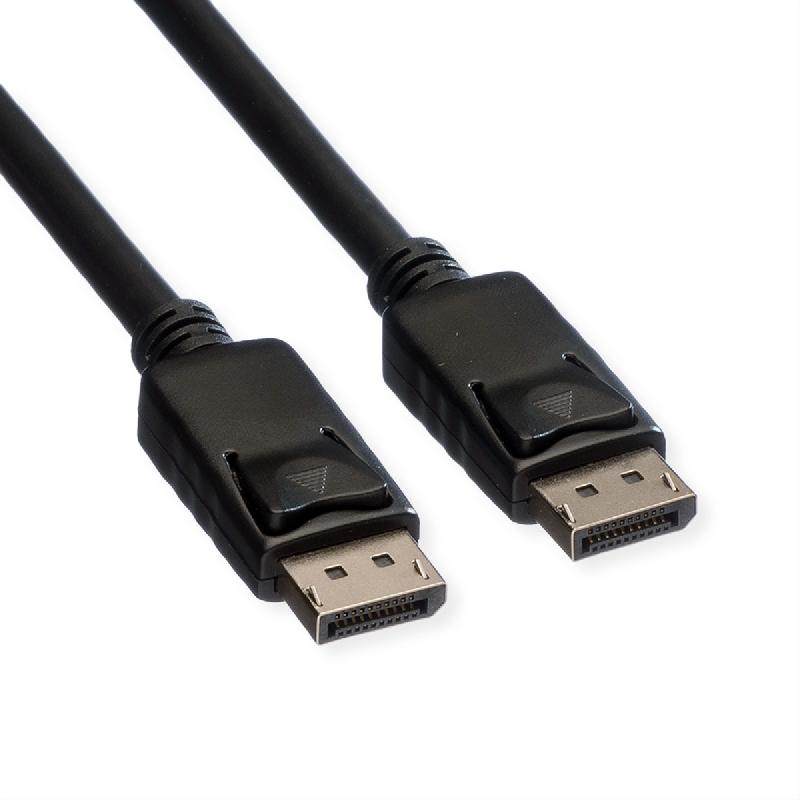 ROLINE Câble DisplayPort v1.2, TPE, DP M - DP M, noir, 3 m_1