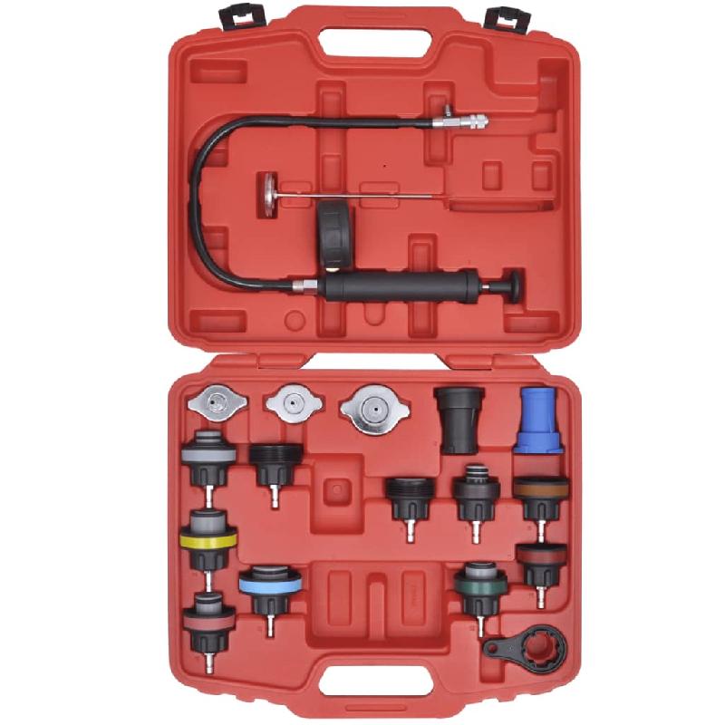 Vidaxl kit de testeur de pression du radiateur 18 pcs 210334_1