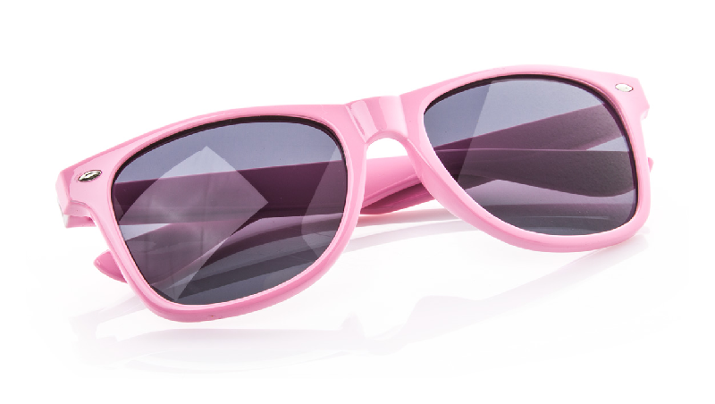 Lunettes de soleil Xaloc - protection UV 400 - en plastique - couleur rose_1