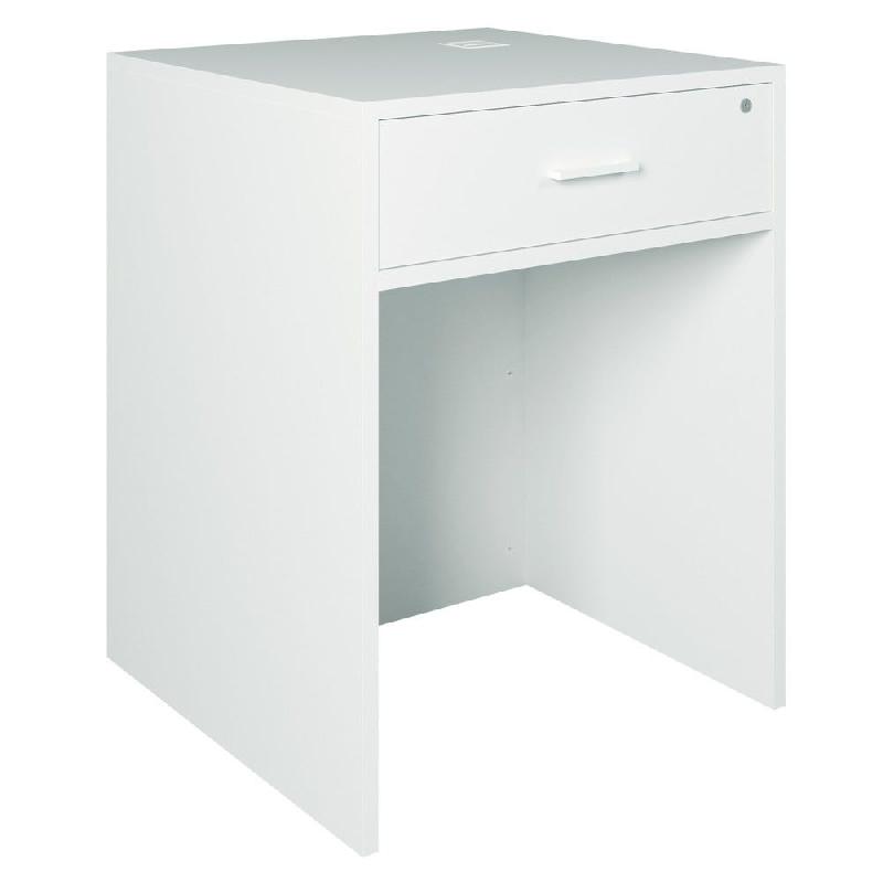 Comptoir blanc et Vertigo T01 MDF naturel et blanc avec tiroir 60x70x90cm_1