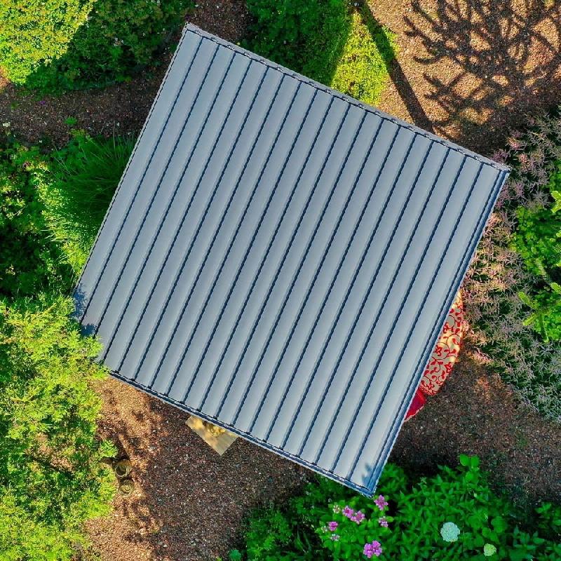 Pergola bioclimatique autoportée Ombréa® 3,6 x 3,6 m - anthracite_1