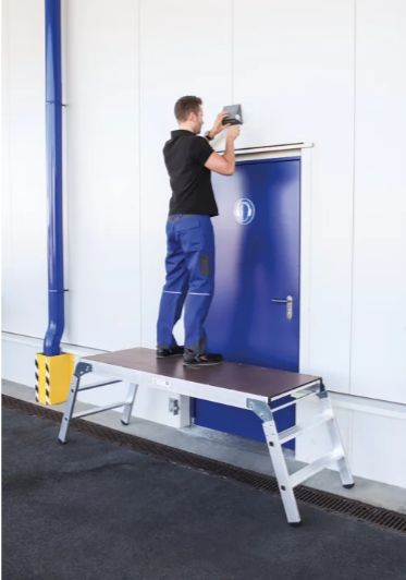 Plateforme de travail pliante - Günzburger Steigtechnik - hauteur de travail 2,7 m - charge max. 300 kg_1