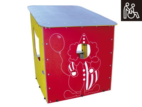 Cabane théâtre GUIGNOL pour enfants de 1 à 12 ans en polyéthylène et acier peinte à la poudre_1