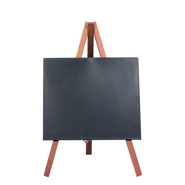Chevalet de table acajou 15x13cm - set de 3 - résistant aux UV, chocs, tâches et rayures_1