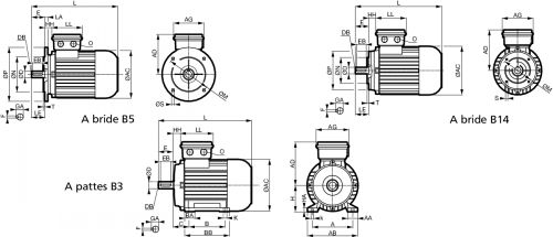 Ls-lses moteur asynchrone triphasé 1500 tr/min 4 pôles_1