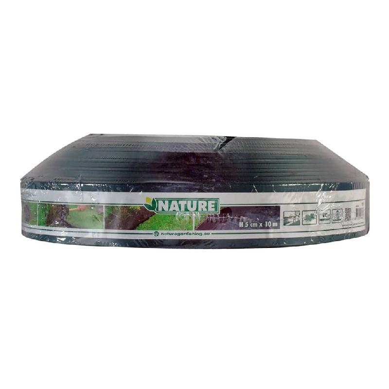 Nature bordure de jardin 5 cm x 10 m vert 442630_1