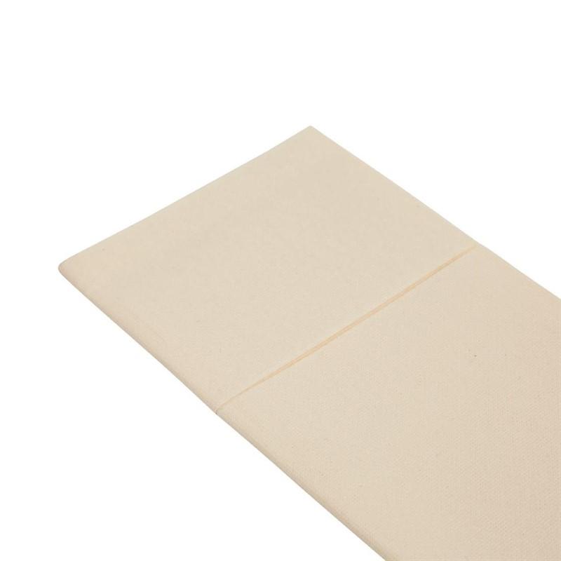 Serviettes pochettes Airlaid Fiesta Recyclable Premium Tablin crème 48x40cm (lot de 400)_1