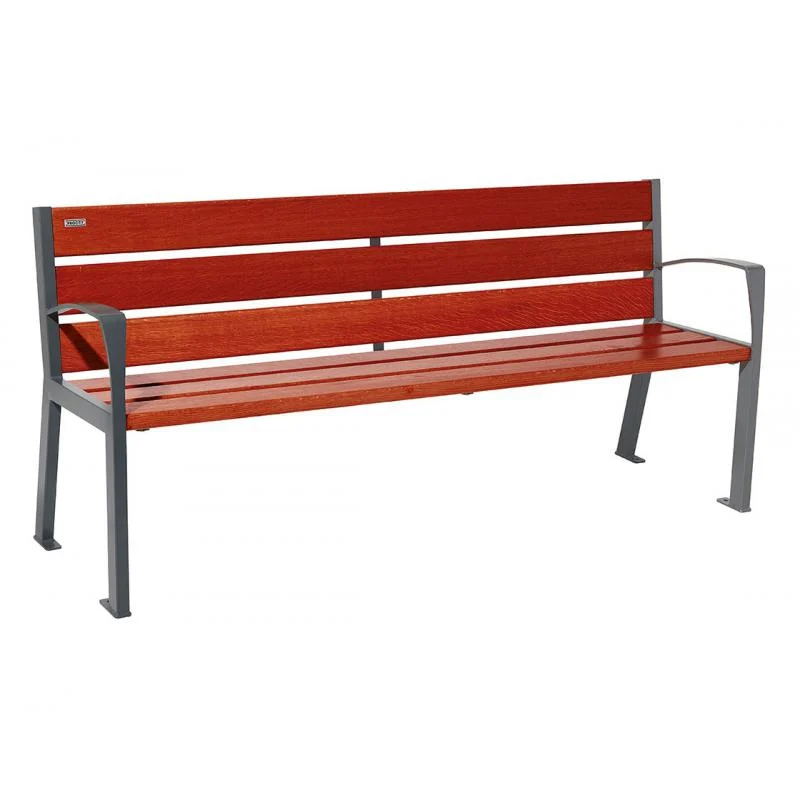 Banc bois et acier Silaos®6 lames_1