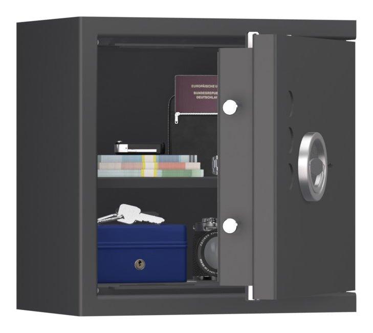 Coffre-fort FORMAT Lyra 1 Classe 0 - Anti-effraction certifié EN 1143-1 - Serrure à combinaison mécanique / Gris clair RAL 7035_1