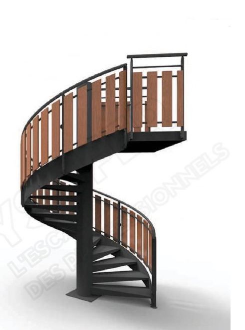 Escalier hélicoïdal ysopaline - ysofer esca - passage 1up ou 2up_0