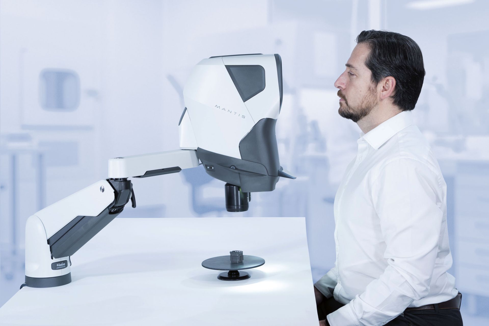 Mantis Pixo - Microscope optique ergonomique avec caméra intégrée et image stéréo 3D de haute qualité_1