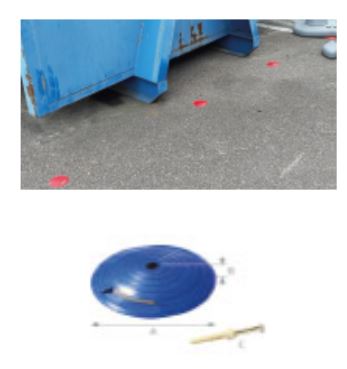 Plot de balisage en ABS - Différentes couleurs, résistant aux UV et au passage de véhicules jusqu'à 3,5T_1