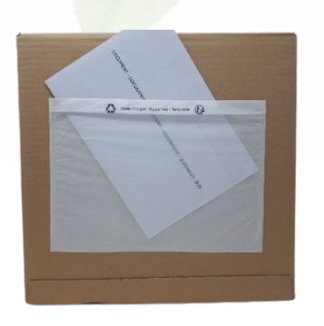 Pochette en papier CRISTAL - Porte-documents adhésive neutre pour expéditions - Réf 261611NV_1