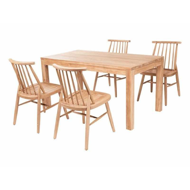 Chaise de salle à manger muna – MTF – bois de teck – 2nai0002_1