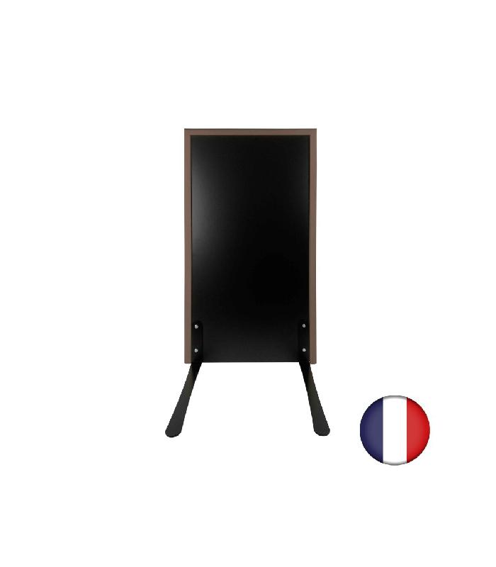 Panneau trottoir cadre bois sur piétement noir effet ressorts - 105 x 56 cm - Référence : PFN132TA_1