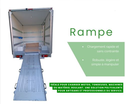 Rampe de chargement et déchargement légère, robuste et adaptée aux artisans et professionnels de service_0