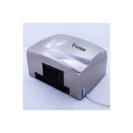 Sèche-mains mural infrarouge Vitech en inox brossé - 1400W - Design hygiénique_1
