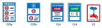Signaux d'indication type C - disponibles en plusieurs dimensions et revêtements classe 1, 2, 3_1