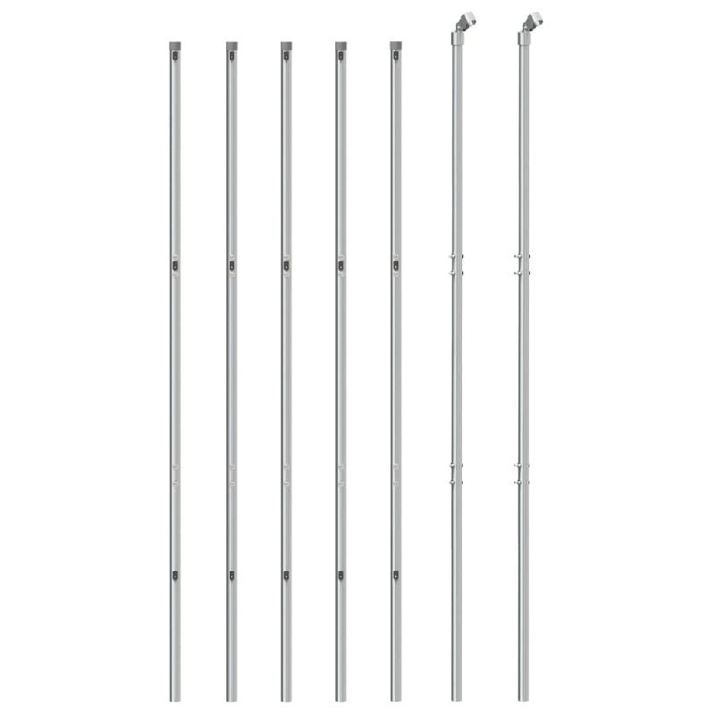 Vidaxl clôture à mailles losangées argenté 2x10 m 154006_1