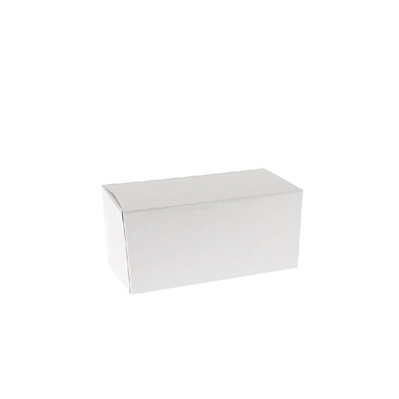 Ballotin en carton blanc - intérieur blanc 375g - 13,7x7x6,3cm - par 50_1