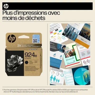 HP 924e Cartouche dencre authentique Noir EvoMore_1
