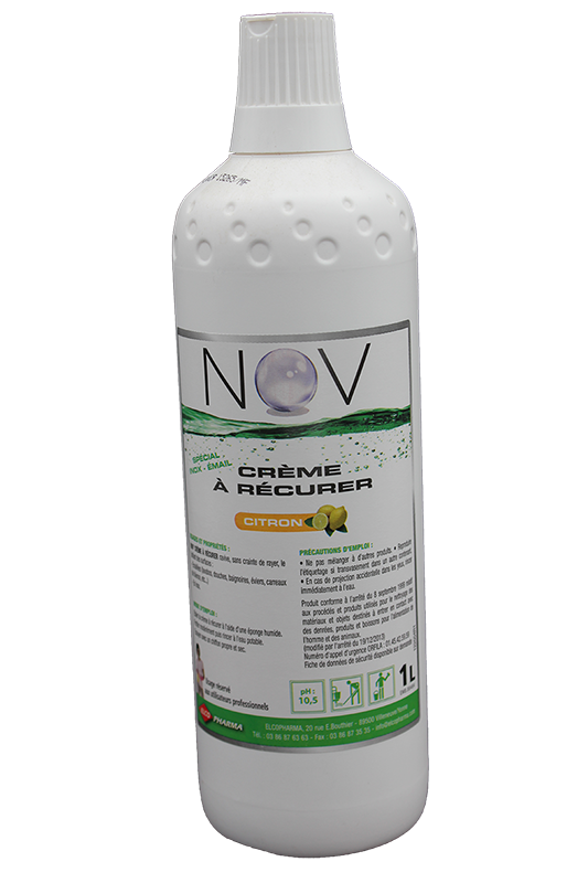 Nov creme a recurer ph : 10,5 ± 0,5 parfum citron flacon de 1l_1
