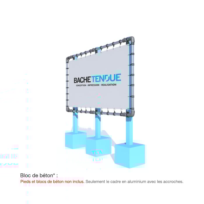 Panneau chantier - Structure sur IPN - Bâche Tendue_1