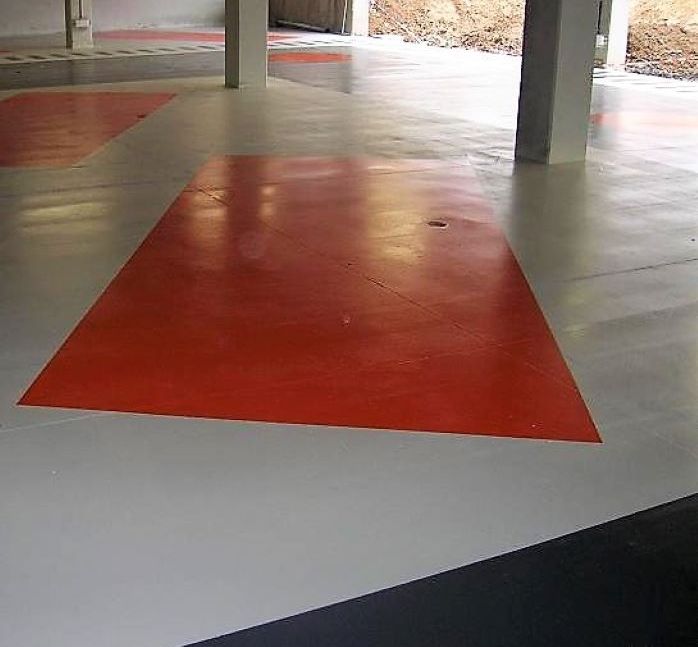 Peinture de sol renforcée Polyfloor TLM - Prête à l'emploi pour sols industriels ou collectifs, résine acrylique uréthane, finition antiglissante_1