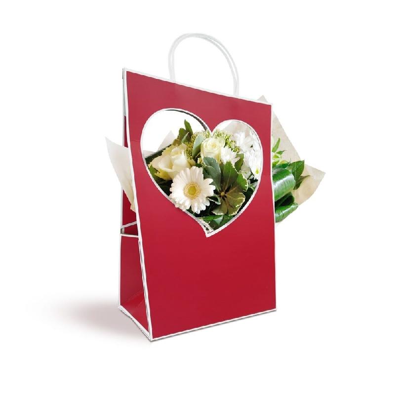 Sac Médaillon Kiss rouge 23X14X38 cm par 5_1
