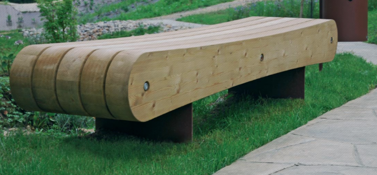 Banc public en bois - Banquette JERIKO© par Agence Akïro - Design robuste et proportions fortes_1