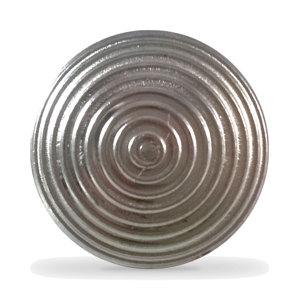 Clou podotactile sans tige à coller - tête striée pour supports fragiles - acier, aluminium ou inox_1