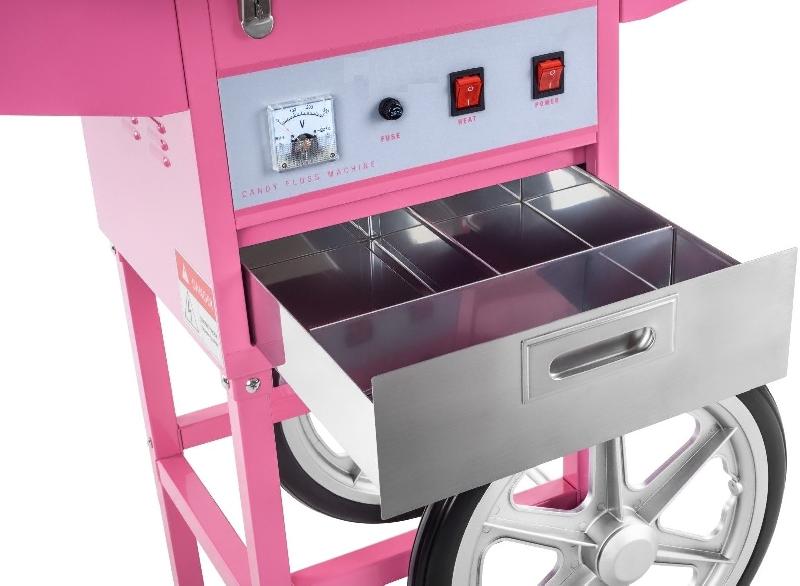 Machine à barbe à papa ø52cm avec coupole et chariot_1