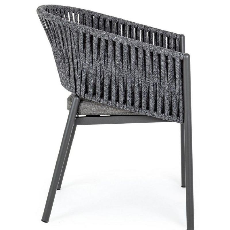 Chaise avec accoudoir Florencia anthacite WG20 57 x 60 x 80 cm - par 4_1