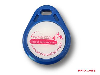 Mifare rfid nfc - porte clés et badge rfid - rfid labs - corps en abs_1