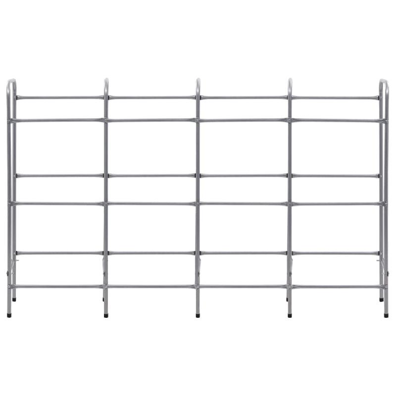 Vidaxl étagère de rangement pour 12 caisses argenté 190x33x116cm acier 285215_1