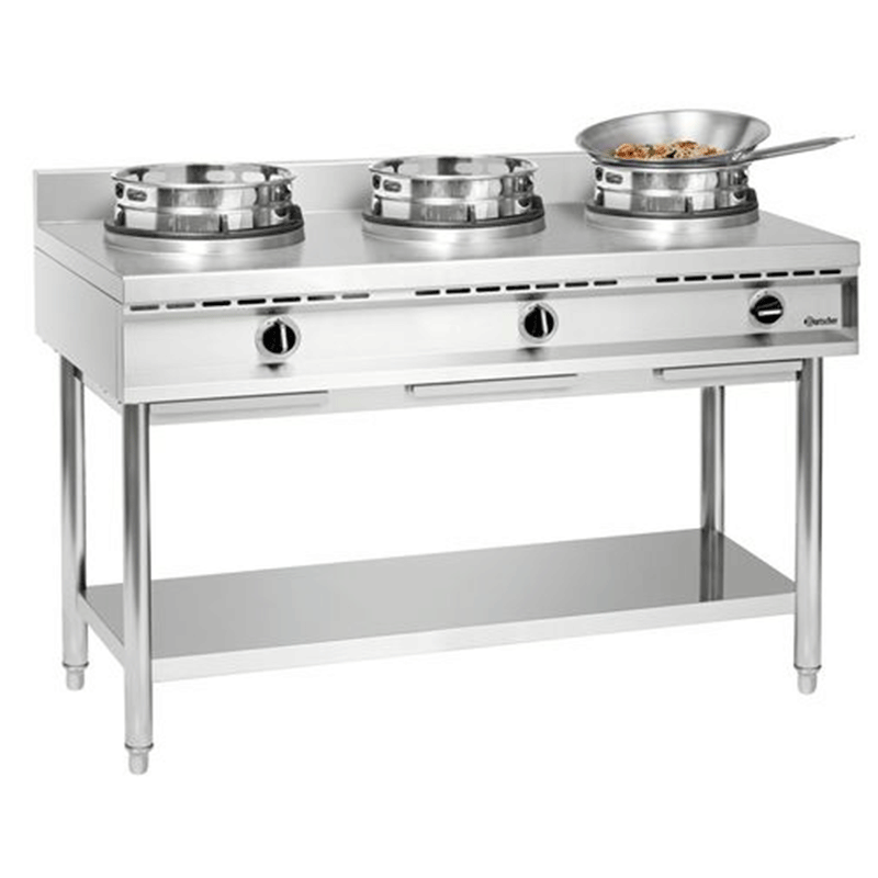 Wok à gaz de table 3 brûleurs 3 x 11.5 kW | Bartscher - 1053103_1