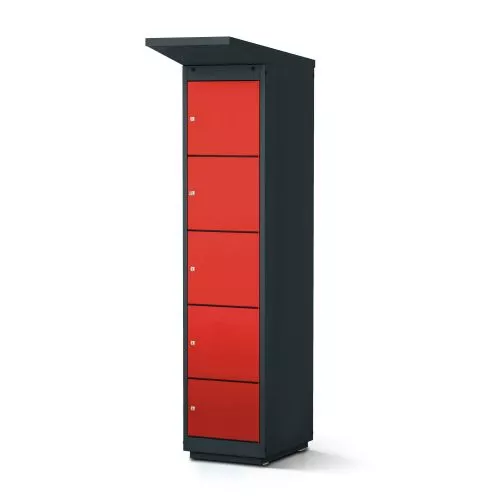 Borne de recharge pour vélos électriques  - 4 compartiments avec serrure à cylindre_1