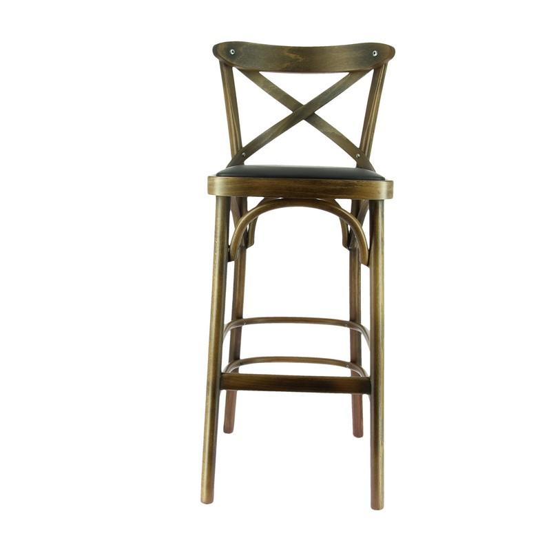 Chaise haute salle de restaurant Chinon - Marron_1