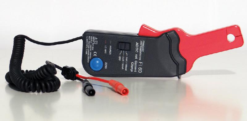 Sonde de courant FI60 - 60 A AC/DC pour multimètres - ouverture 9 mm - réglage automatique du zéro_1