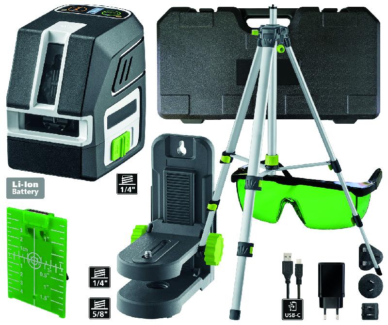 Laser croix Pocket Cross Laser 2G - Kit 150 cm - Diodes vertes haute performance - Marque Romus_1