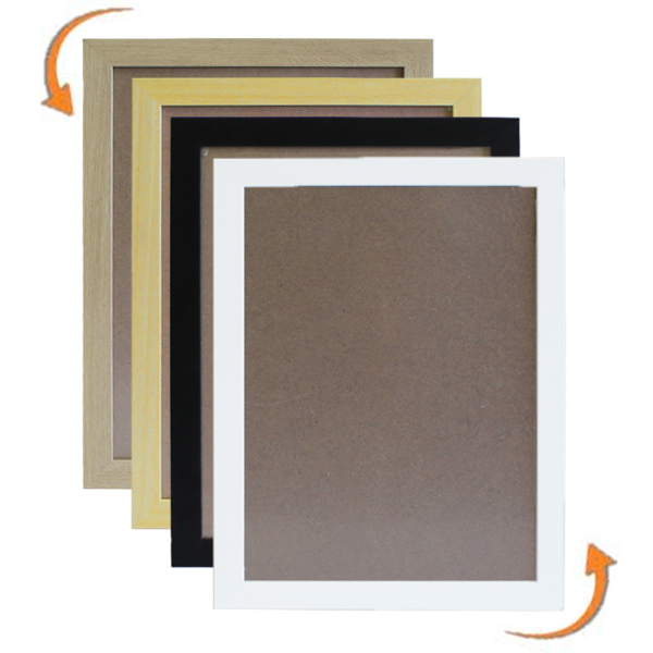 Cadres Bois 80x100 cm - Profilé 30 mm Naturel - Réf : 301480100BNA - Élégant avec protection plexiglas_1