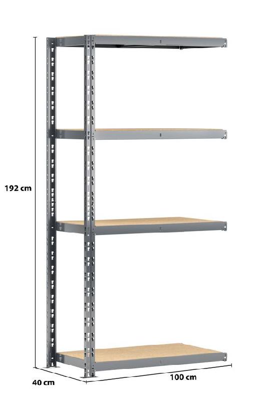Extension étagère charge lourde - l. 100 cm - pour petits/moyens cartons_1
