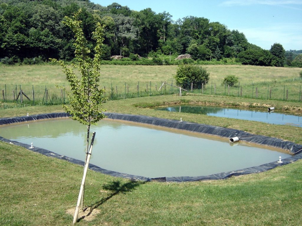Géomembrane utilisée pour station d'épuration