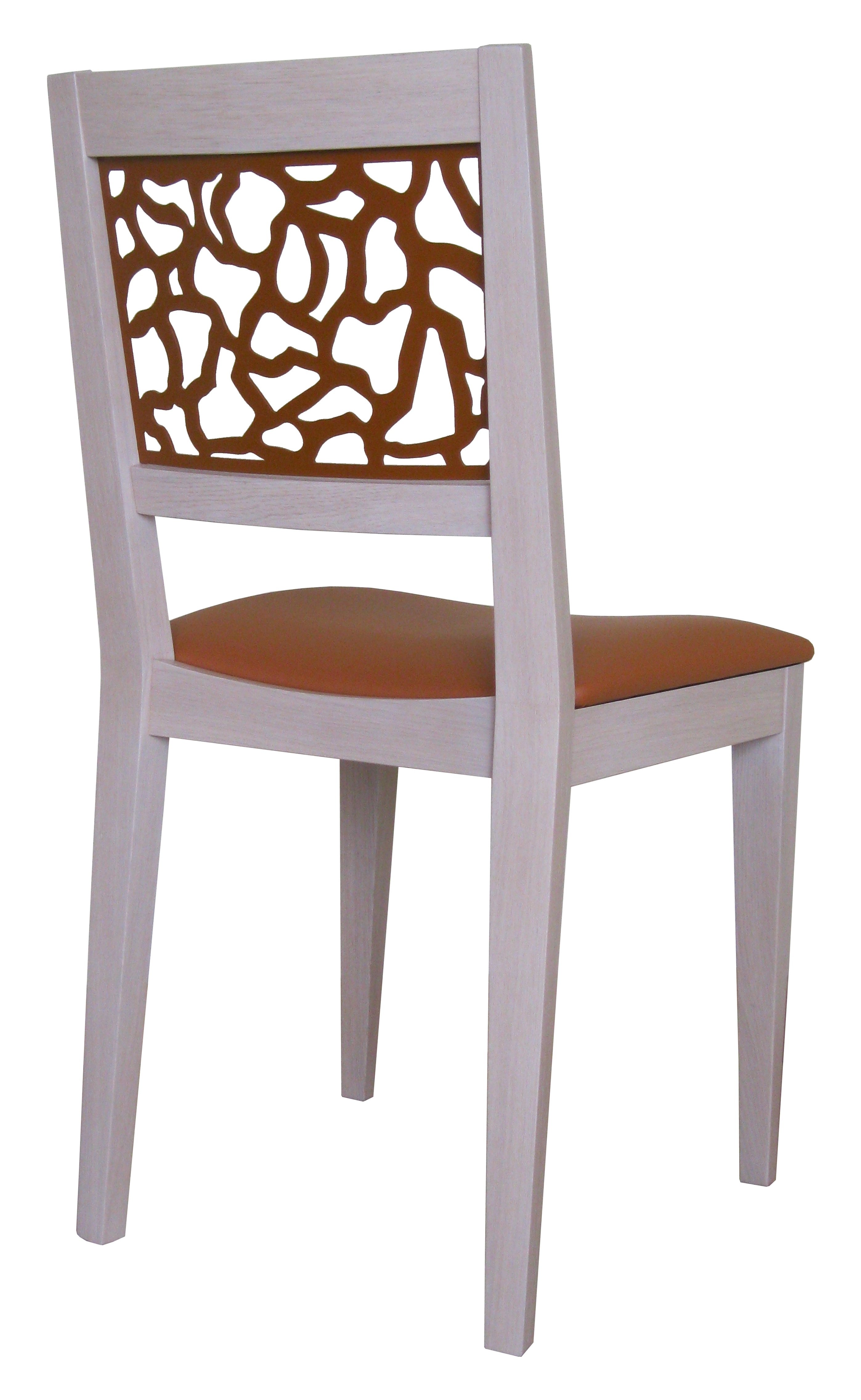 Chaise jennyfer en bois massif et metal_1