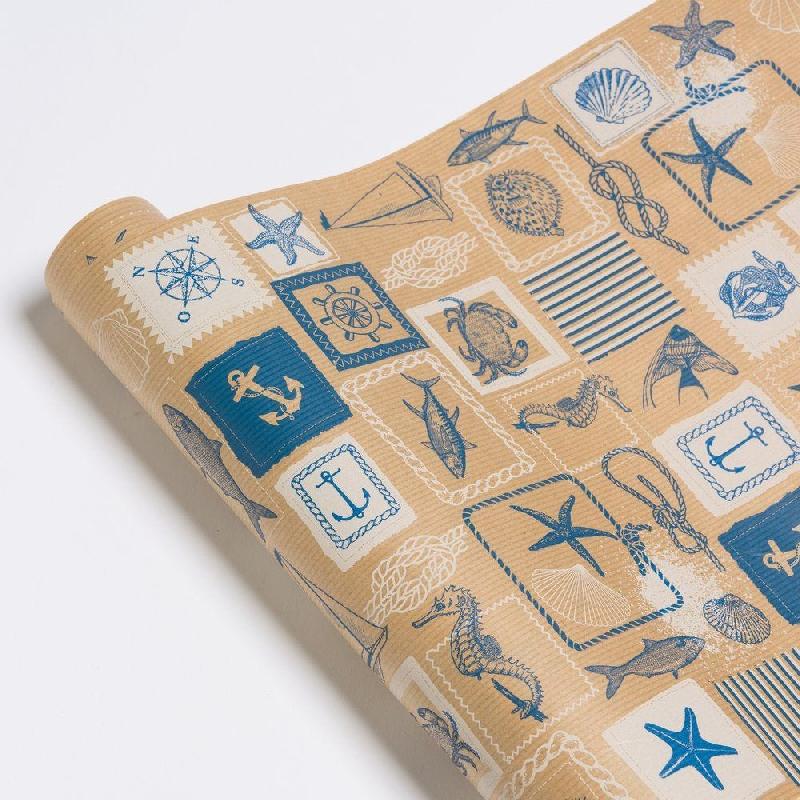 Papier cadeau kraft Rivages 0,70x50m_1