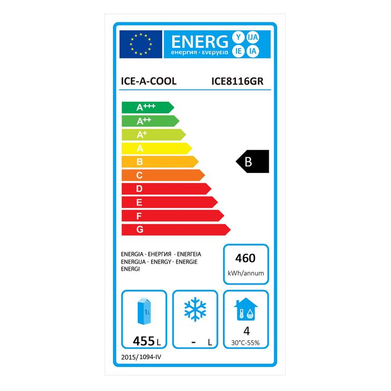 Réfrigérateur Atosa ICE8116GR - 670 litres - 220 V - 2065 mm de hauteur - acier inoxydable AISI 430_1