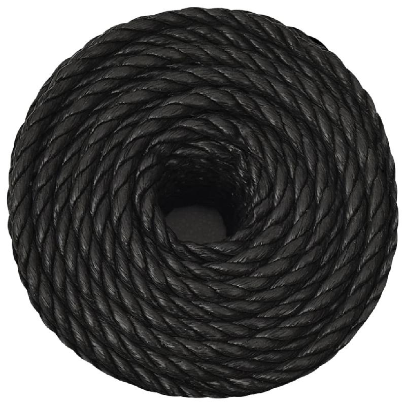 Vidaxl corde de travail noir 14 mm 100 m polypropylène 153023_1
