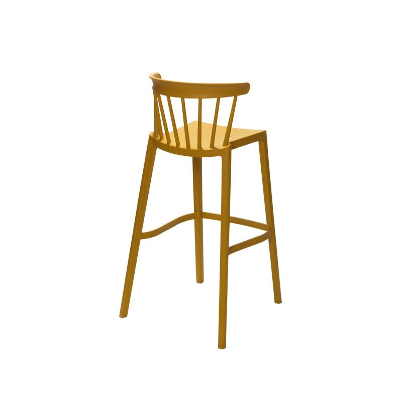 Windson - Tabouret de bar empilable en polypropylène Jaune_1