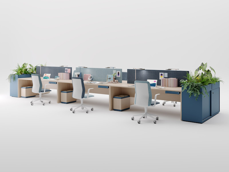 Bureaux  open space mélaminé  pieds panneaux/métal/bois : un design fonctionnel et de qualité pour les besoins des entreprises pour toutes les entreprises_1